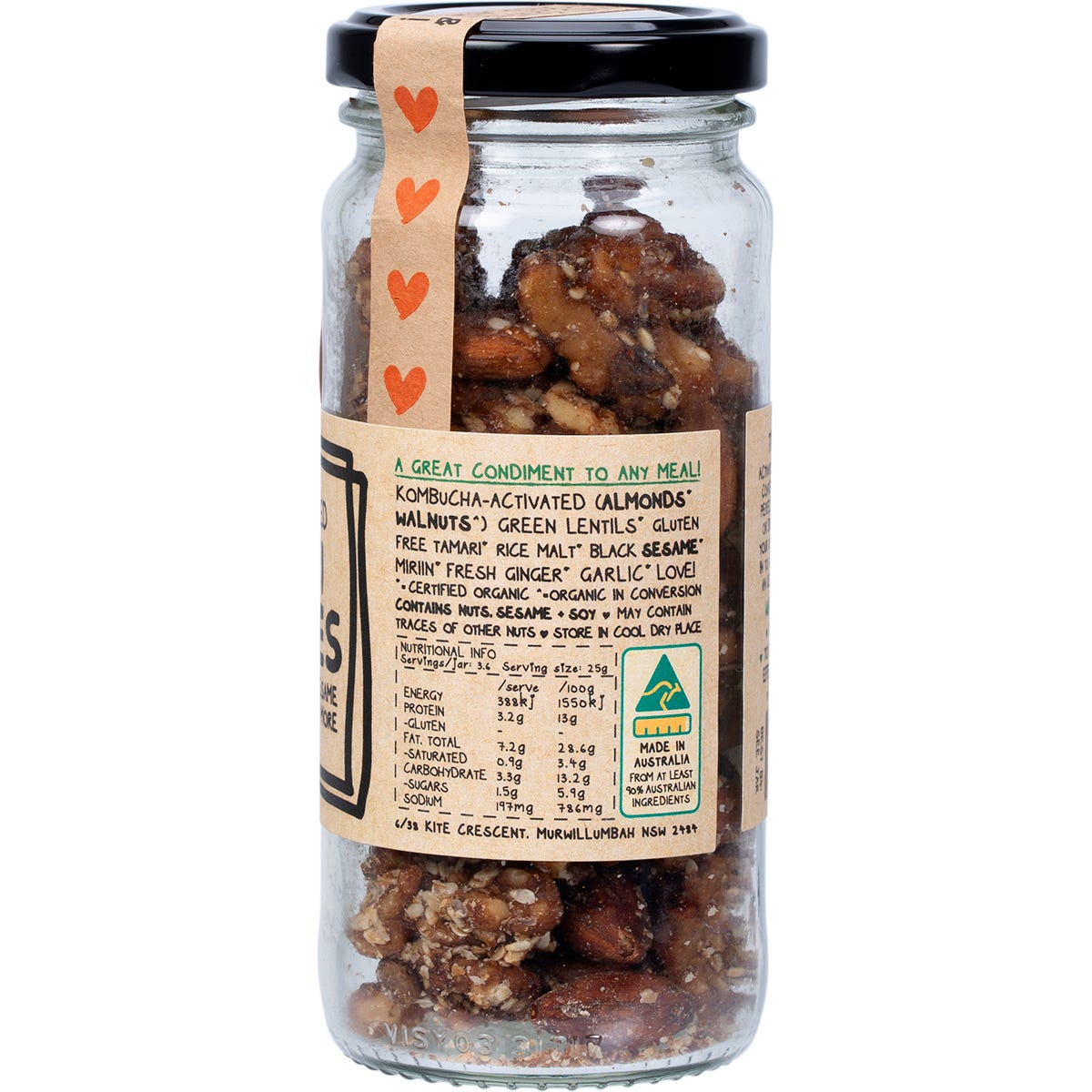 Mindful Foods Teriyaki Munchies Organic & Activated 90g - Mindful Foods