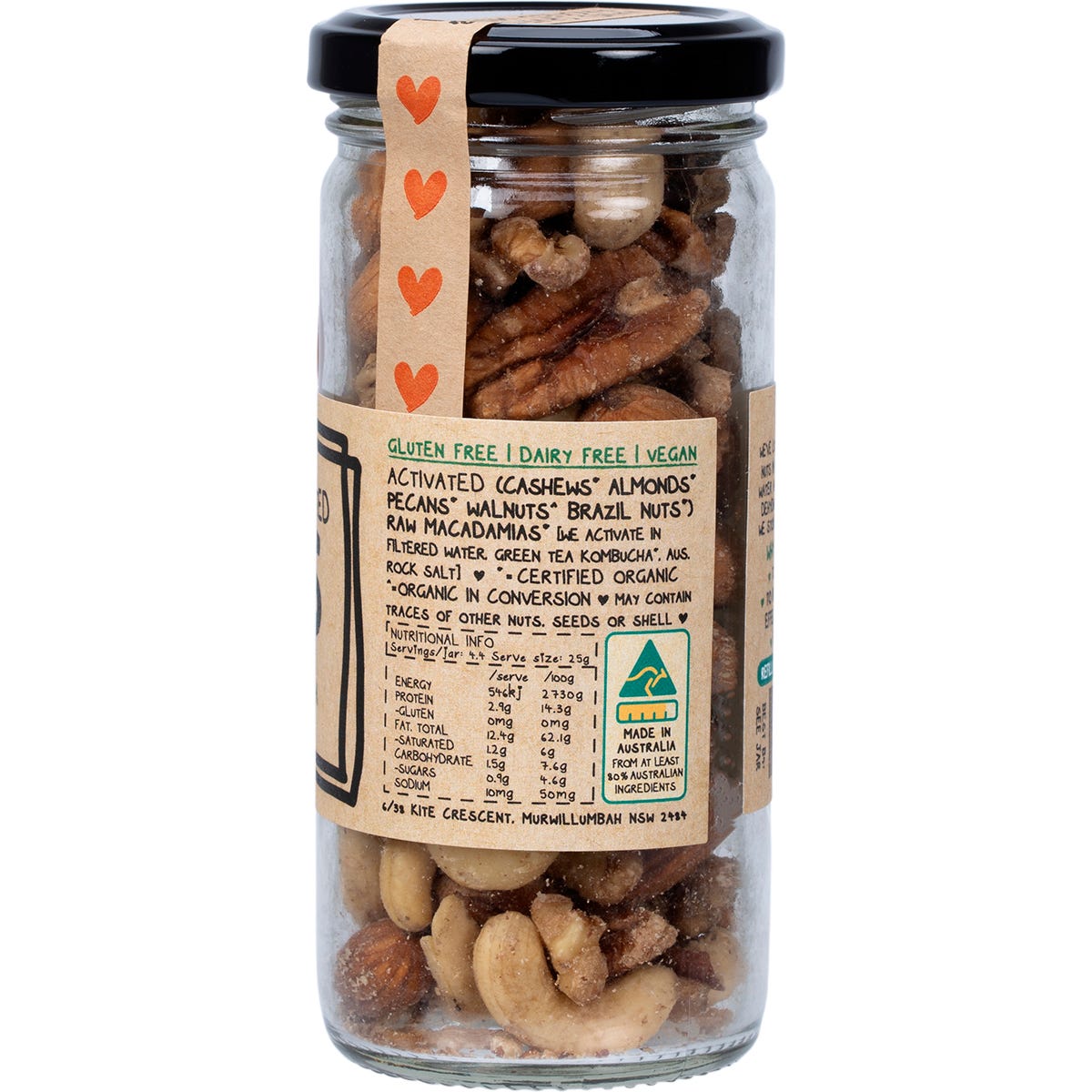 Mindful Foods Mixed Nuts Organic & Activated 120g - Mindful Foods