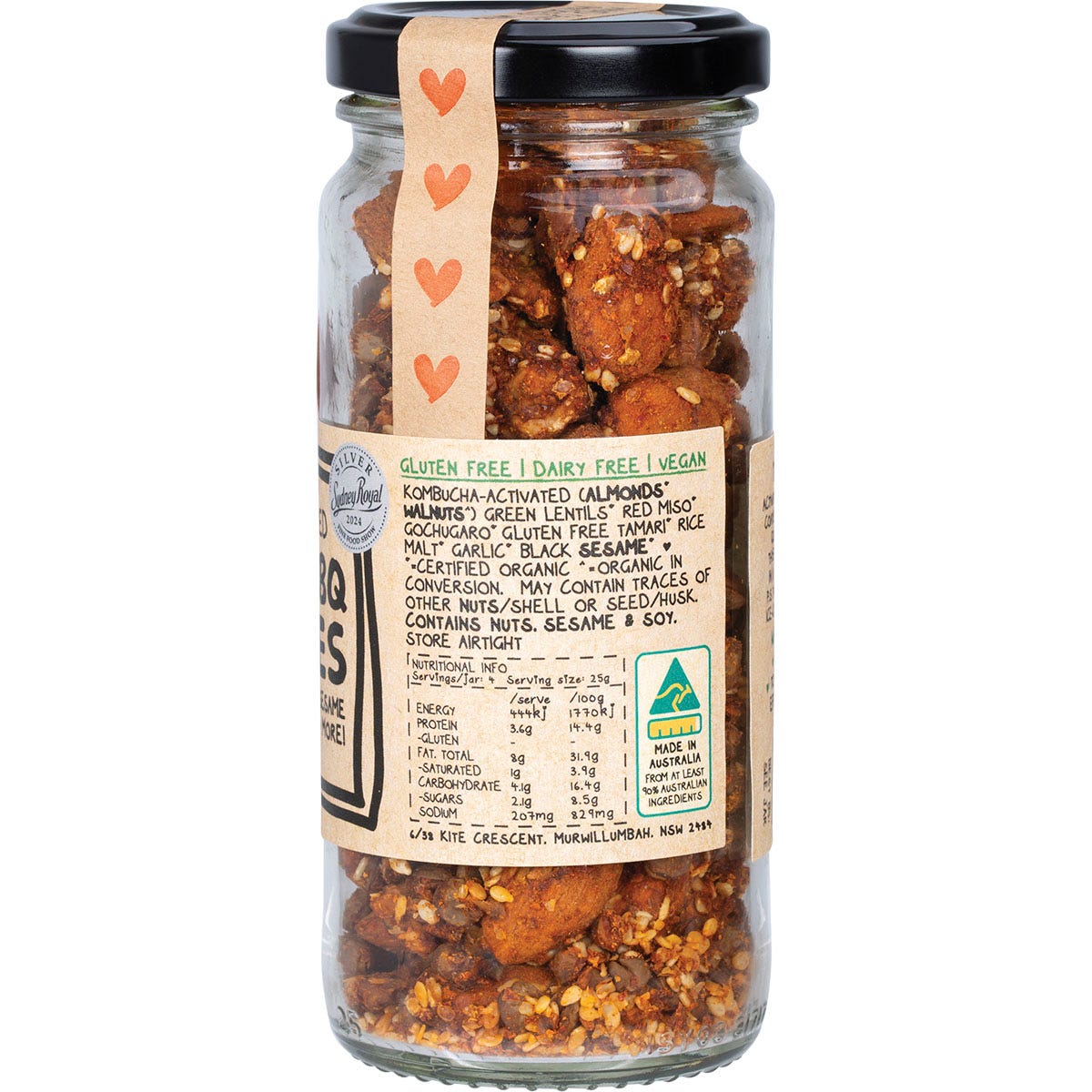 Mindful Foods Korean BBQ Munchies Organic & Activated 100g - Mindful Foods