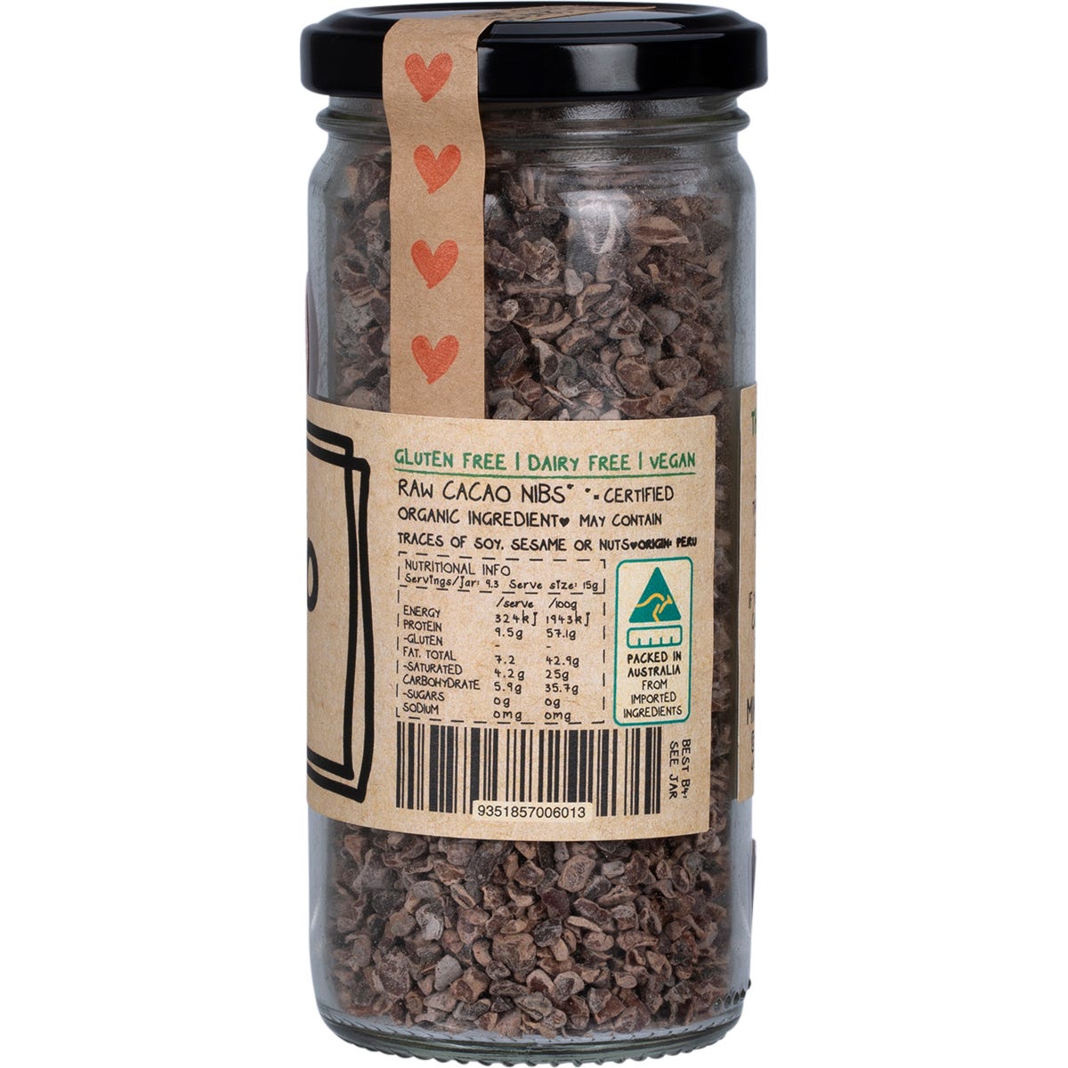 Mindful Foods Cacao Nibs Raw Organic 120g - Mindful Foods