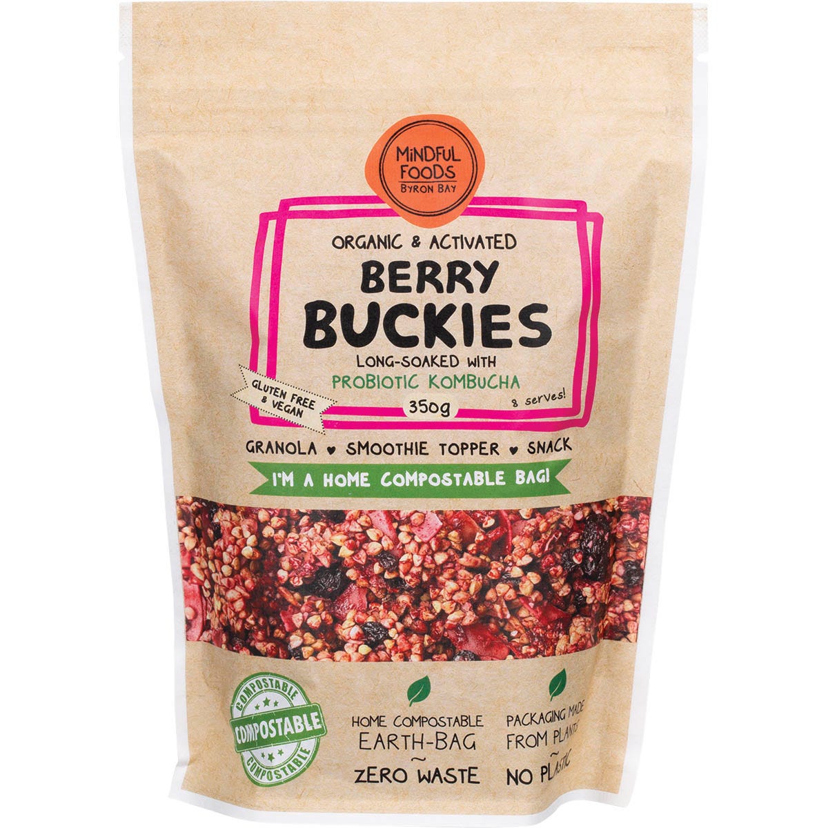 Mindful Foods Buckies Berry 350g - Mindful Foods