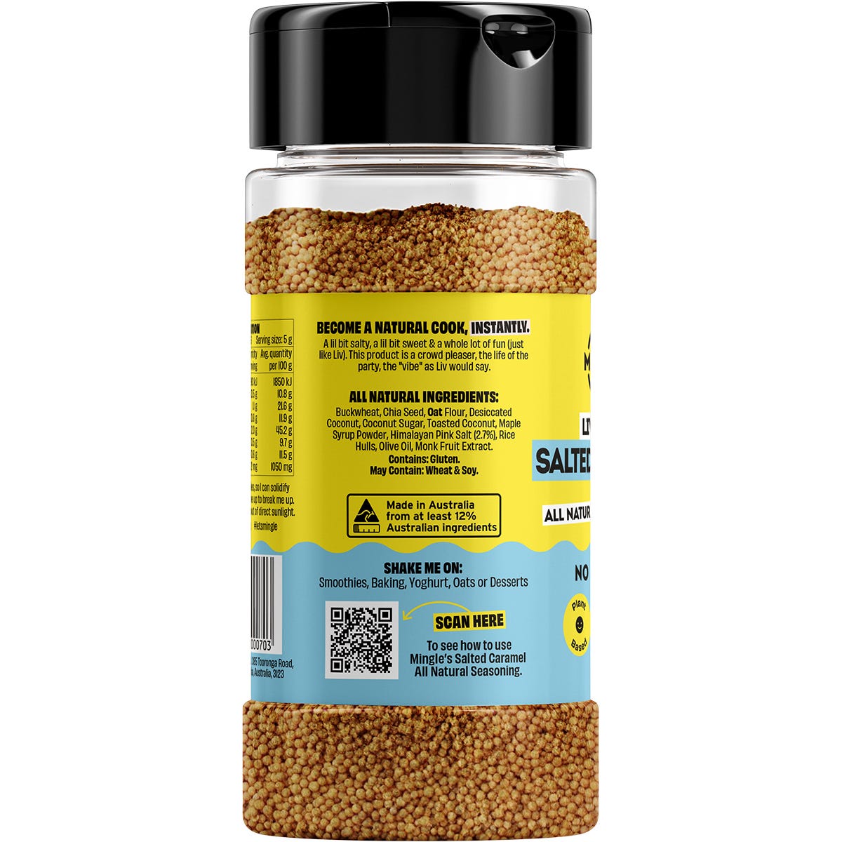 Mingle Liv's Fave Salted Caramel All Natural Sweet Topper 130g - Mingle