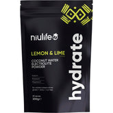 Niulife Hydrate Electrolyte Powder Lemon & Lime 200g - Niulife