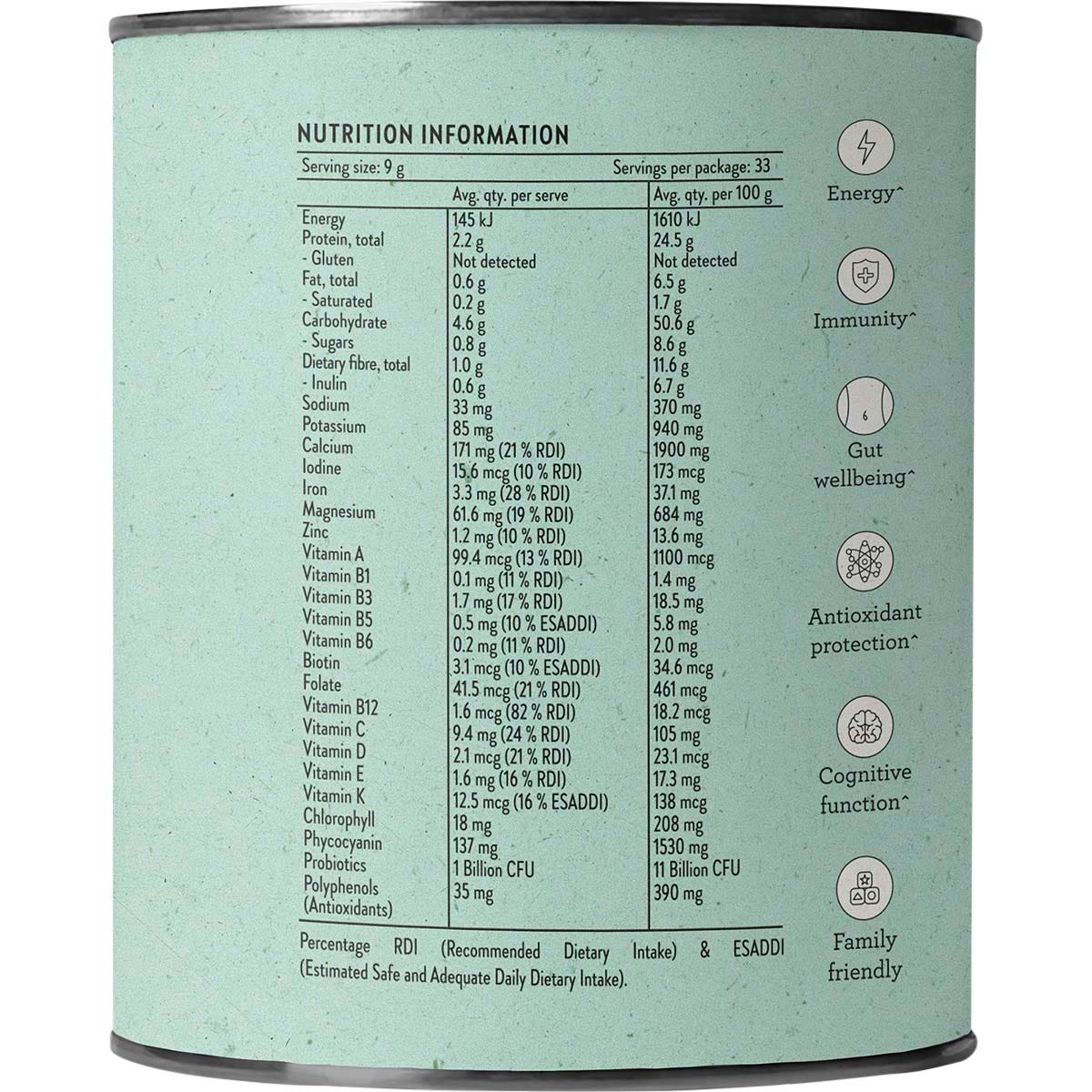 Nutra Organics Super Greens + Reds 300g - Nutra Organics