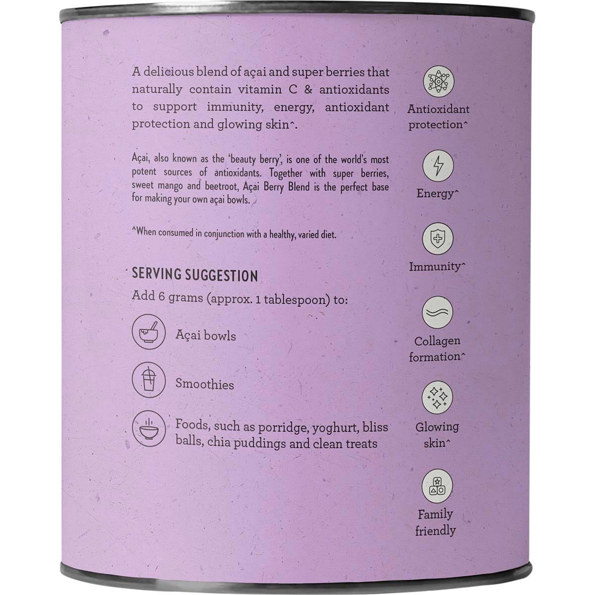 Nutra Organics Acai Berry Blend 200g - Nutra Organics