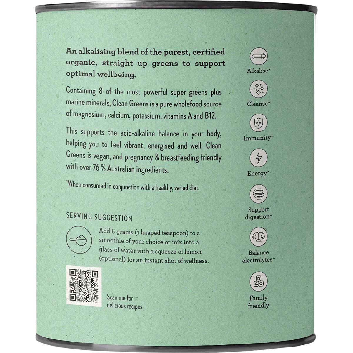 Nutra Organics Clean Greens 200g - Nutra Organics