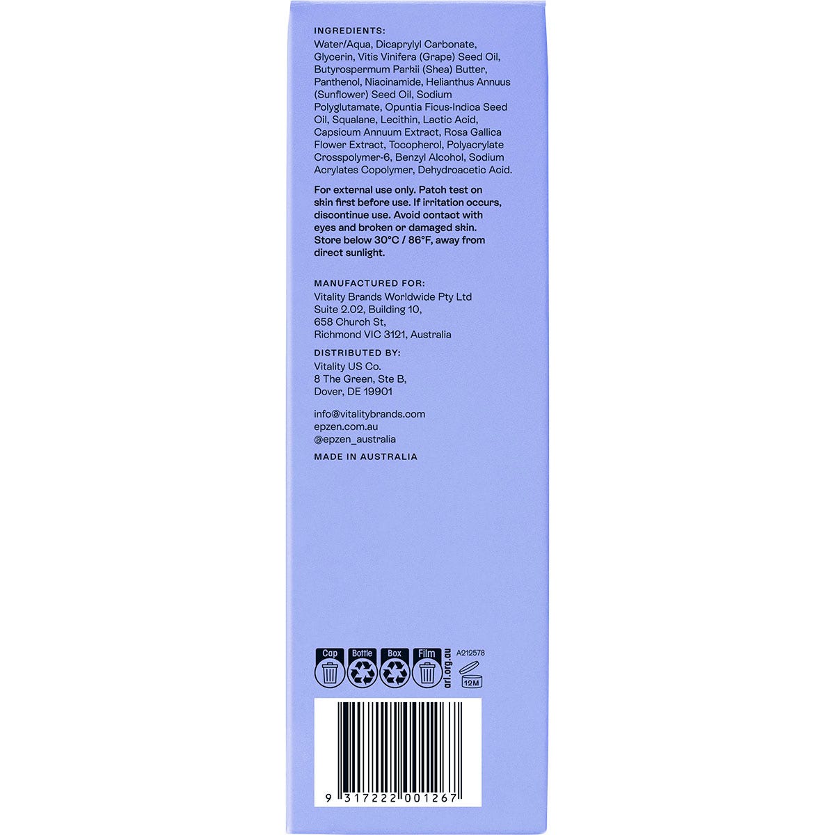 Epzen Body Serum Hydrating 150ml - Epzen
