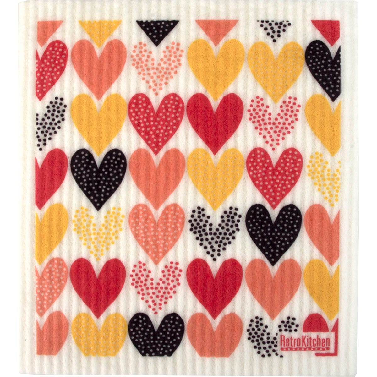 Retrokitchen 100% Compostable Sponge Cloth Heart - Retrokitchen