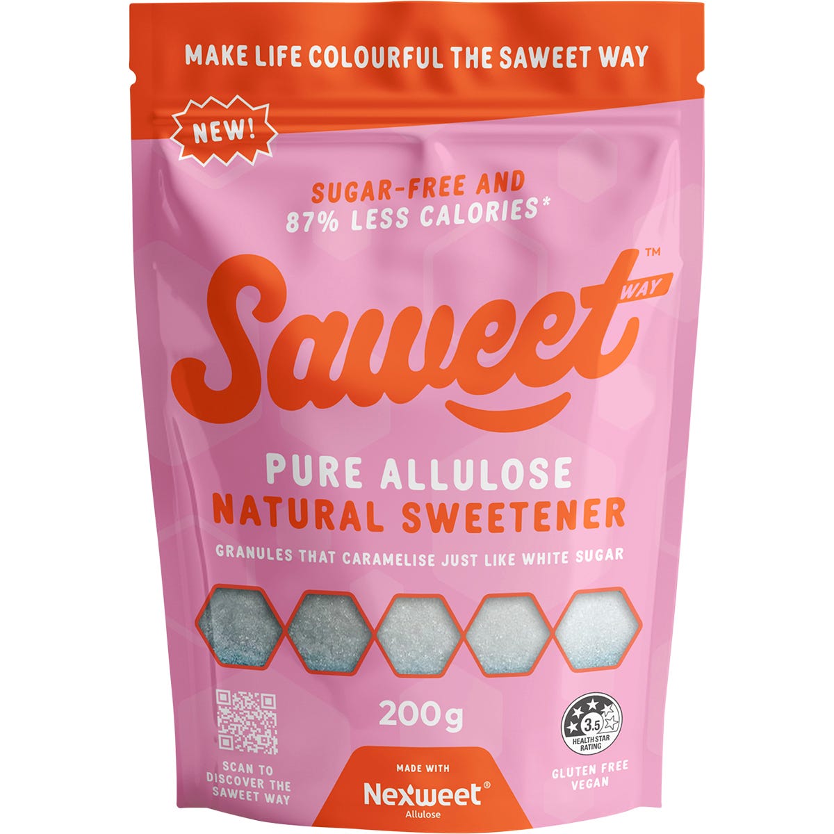 Saweet Way Pure Allulose Natural Sweetener Granules 200g - Saweet Way
