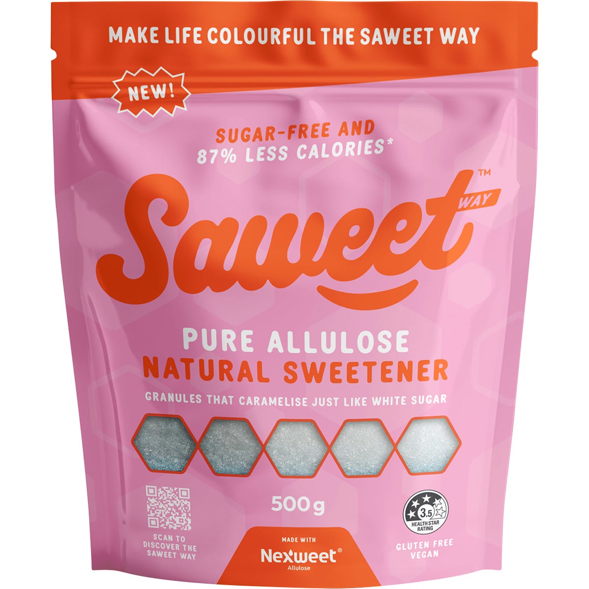 Saweet Way Pure Allulose Natural Sweetener Granules 500g - Saweet Way