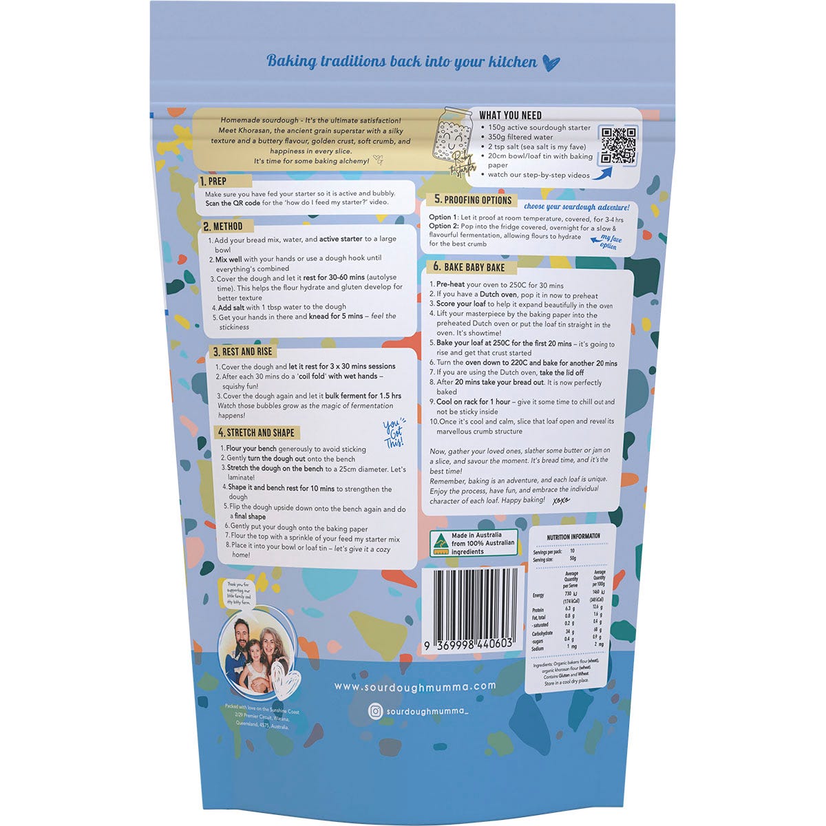 Sourdough Mumma Khorasan Sourdough Bread Mix Traditional 500g - Sourdough Mumma