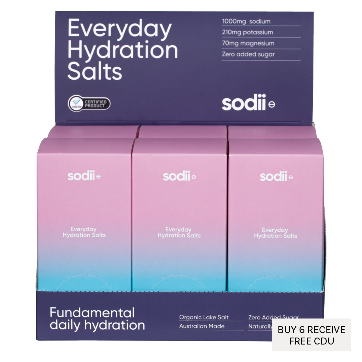 Sodii Everyday Hydration Salts Salty Berry 30pk - Sodii