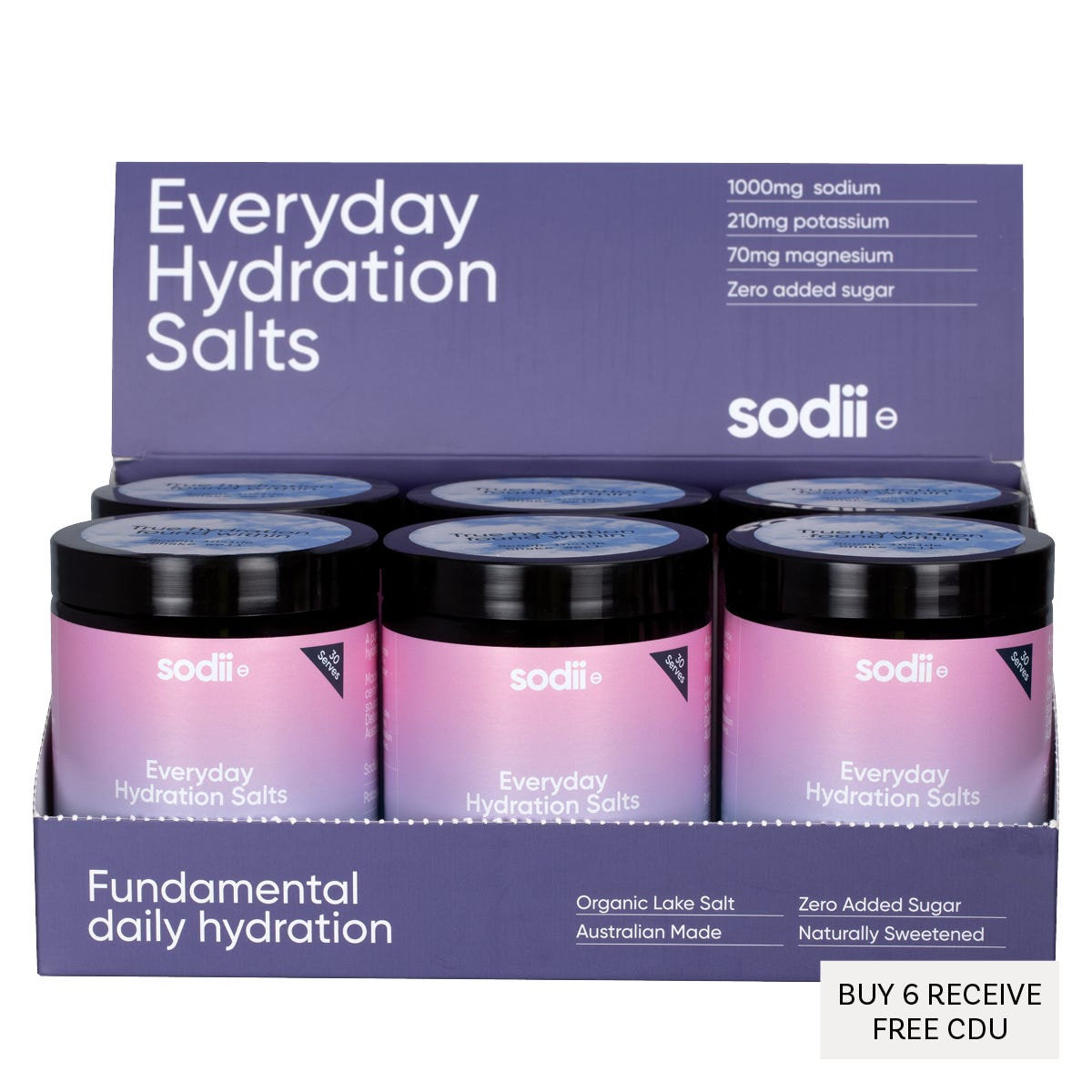 Sodii Everyday Hydration Salts Salty Berry 185g - Sodii
