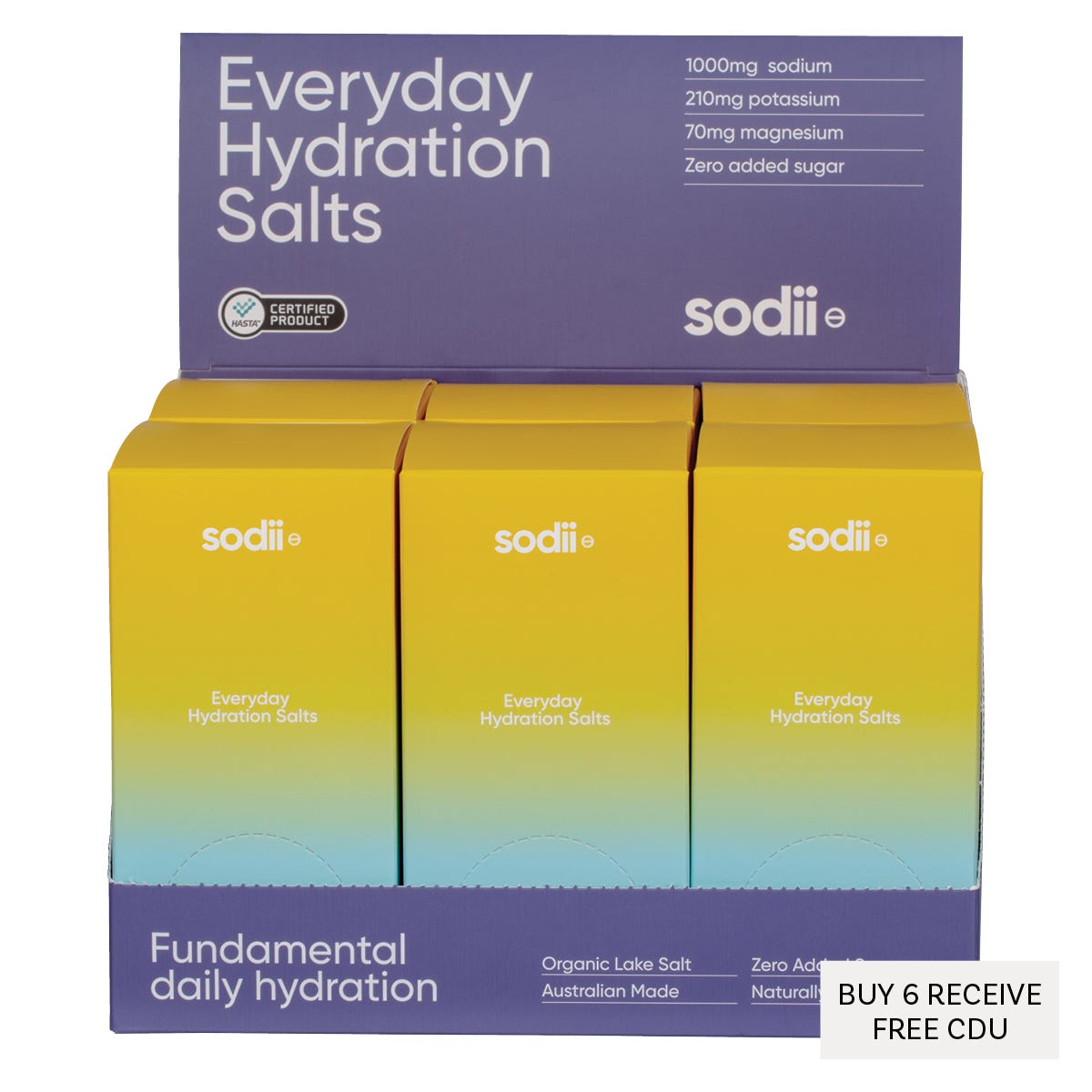 Sodii Everyday Hydration Salts Salty Pineapple 30pk - Sodii