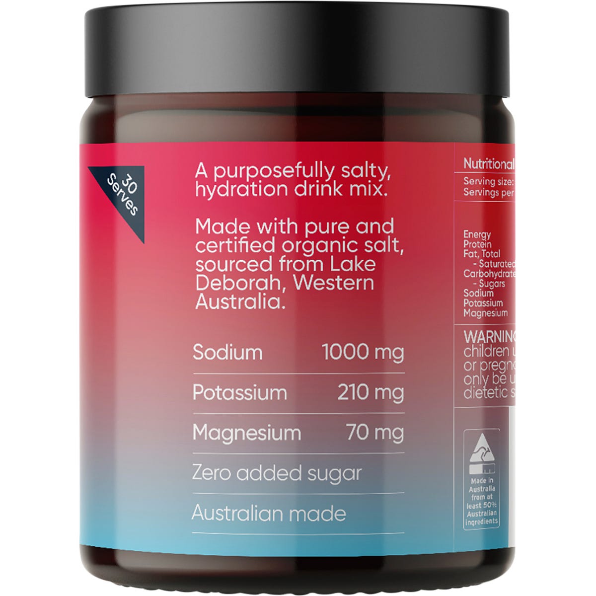 Sodii Everyday Hydration Salts Salty Raspberry 185g - Sodii