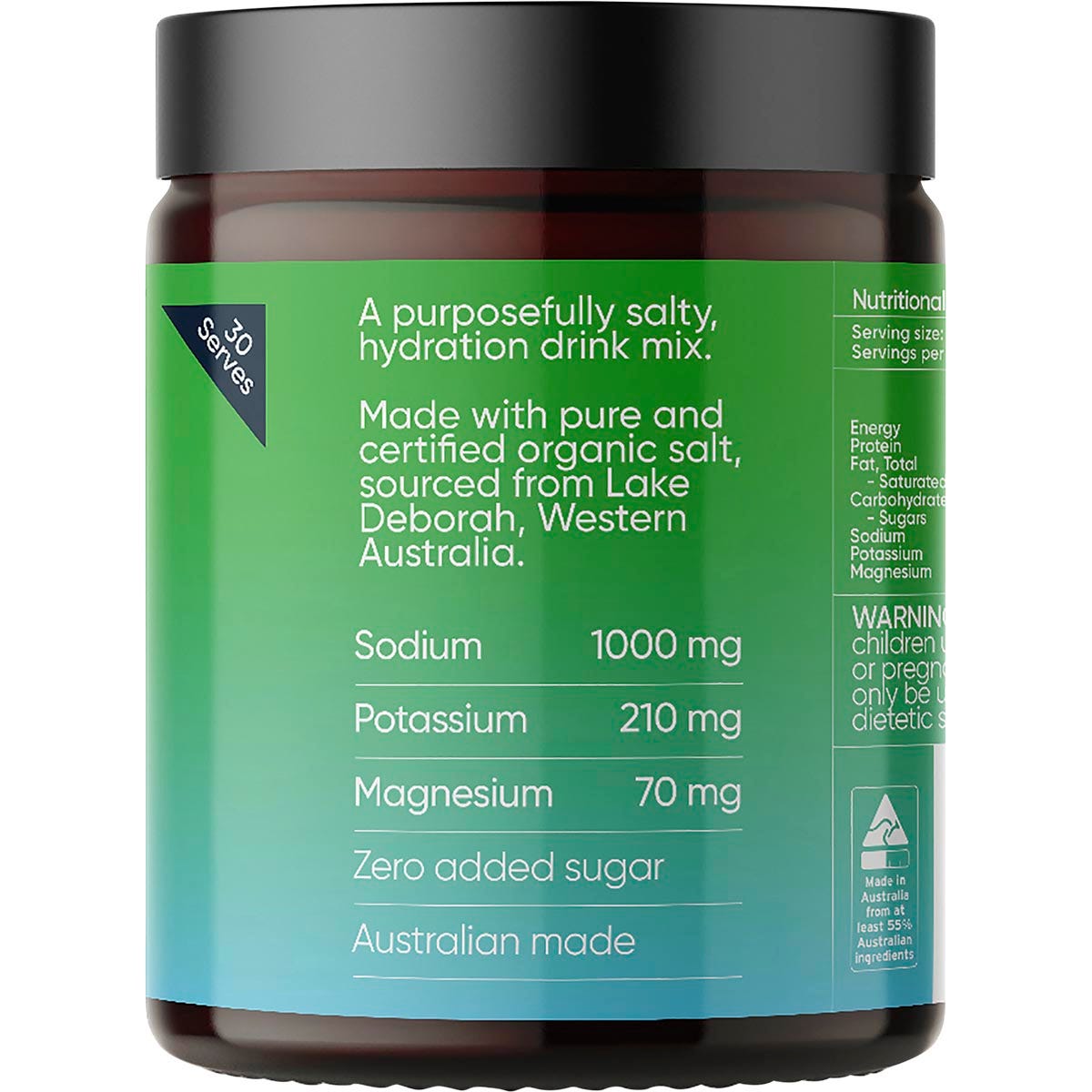 Sodii Everyday Hydration Salts Salty Kiwi 185g - Sodii