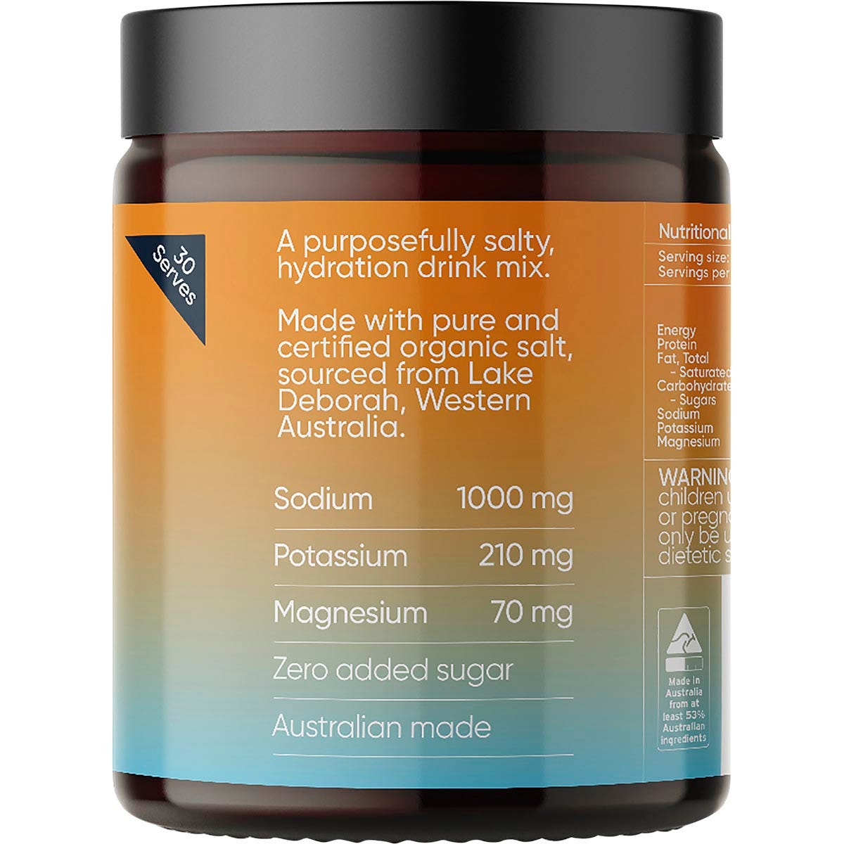 Sodii Everyday Hydration Salts Salty Mandarin 185g - Sodii
