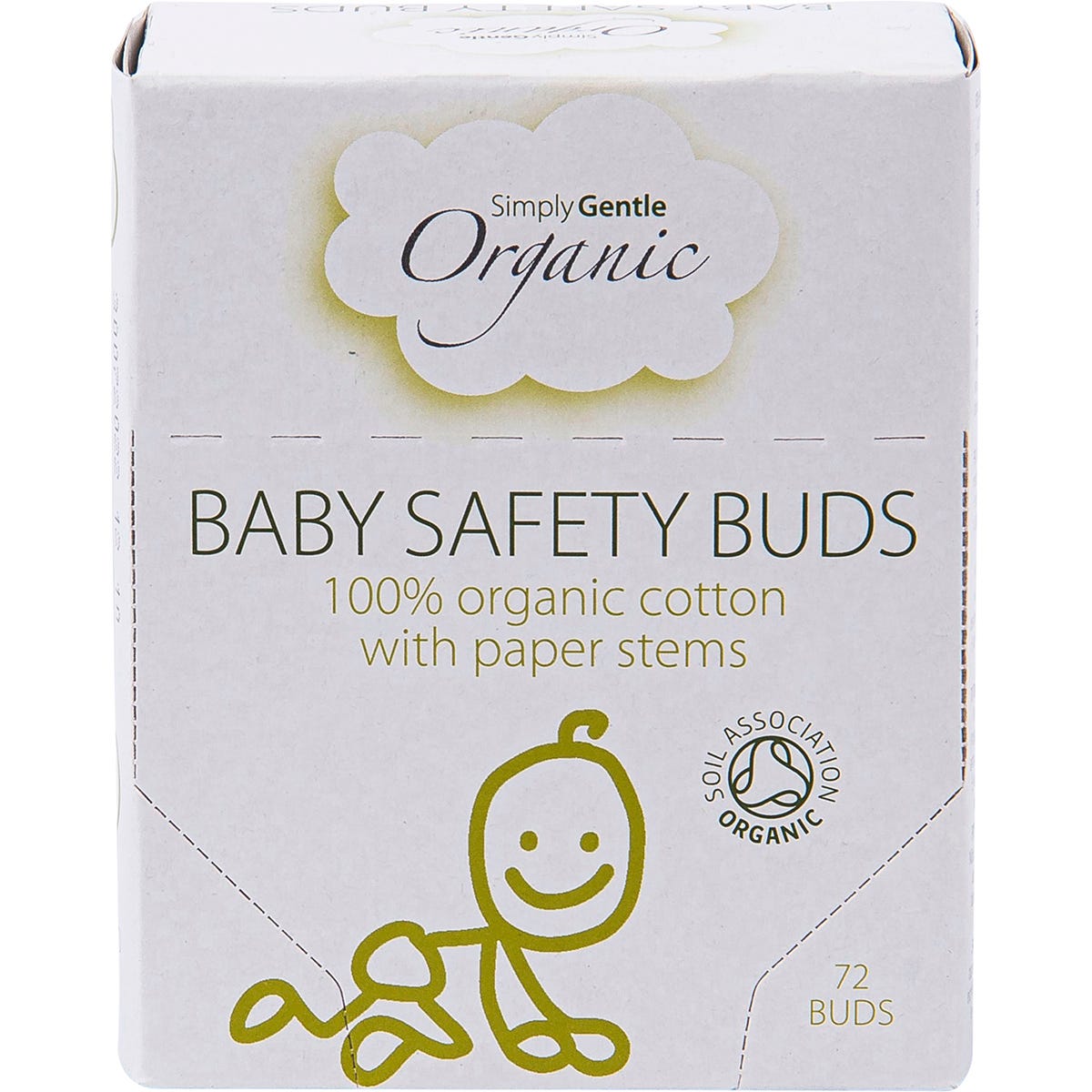 Simply Gentle Organic Baby Safety Buds 72pk - Simply Gentle Organic
