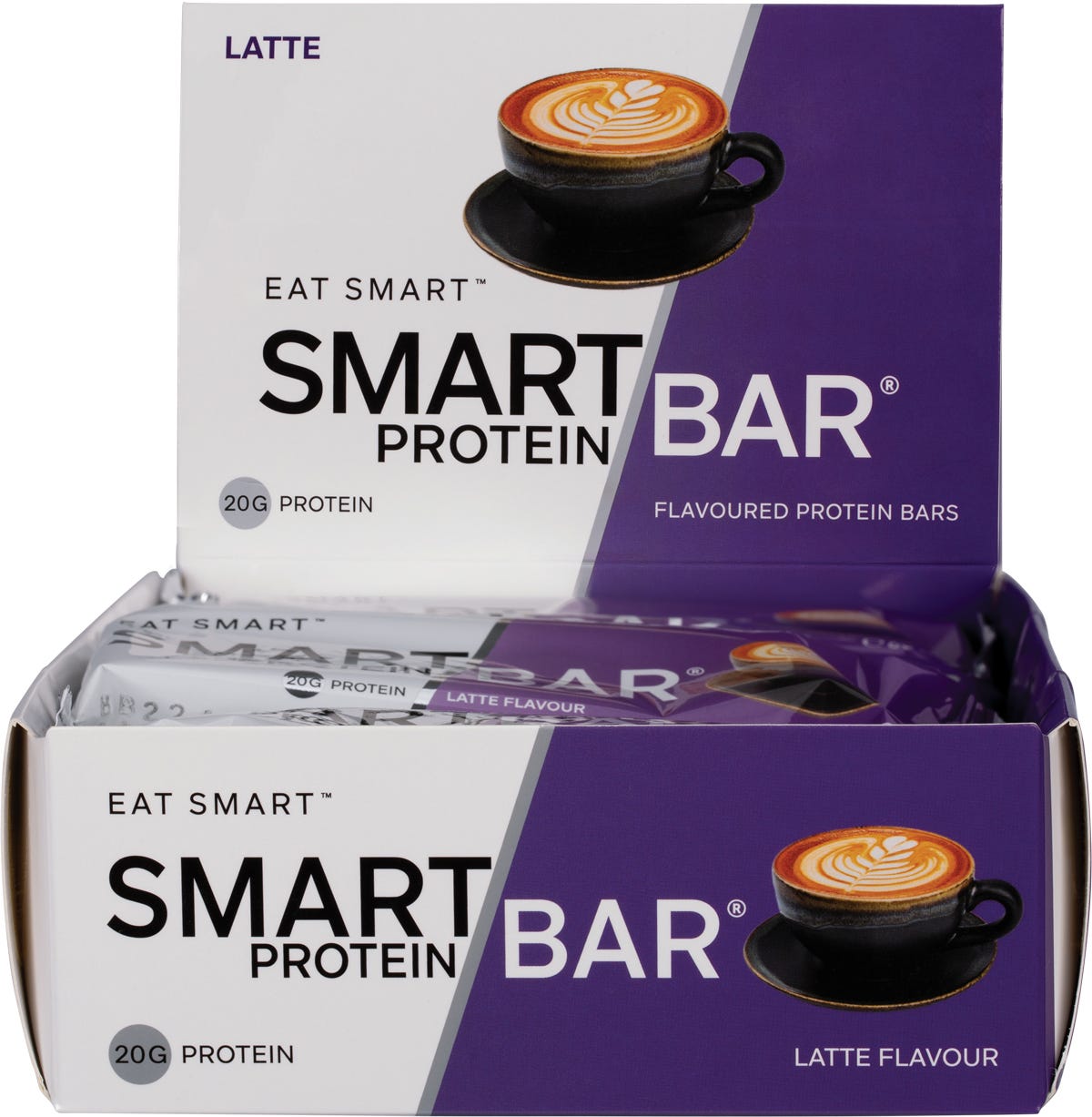 Smart Protein Bar Latte Flavour Protein Bar 12x60g - Smart Protein Bar