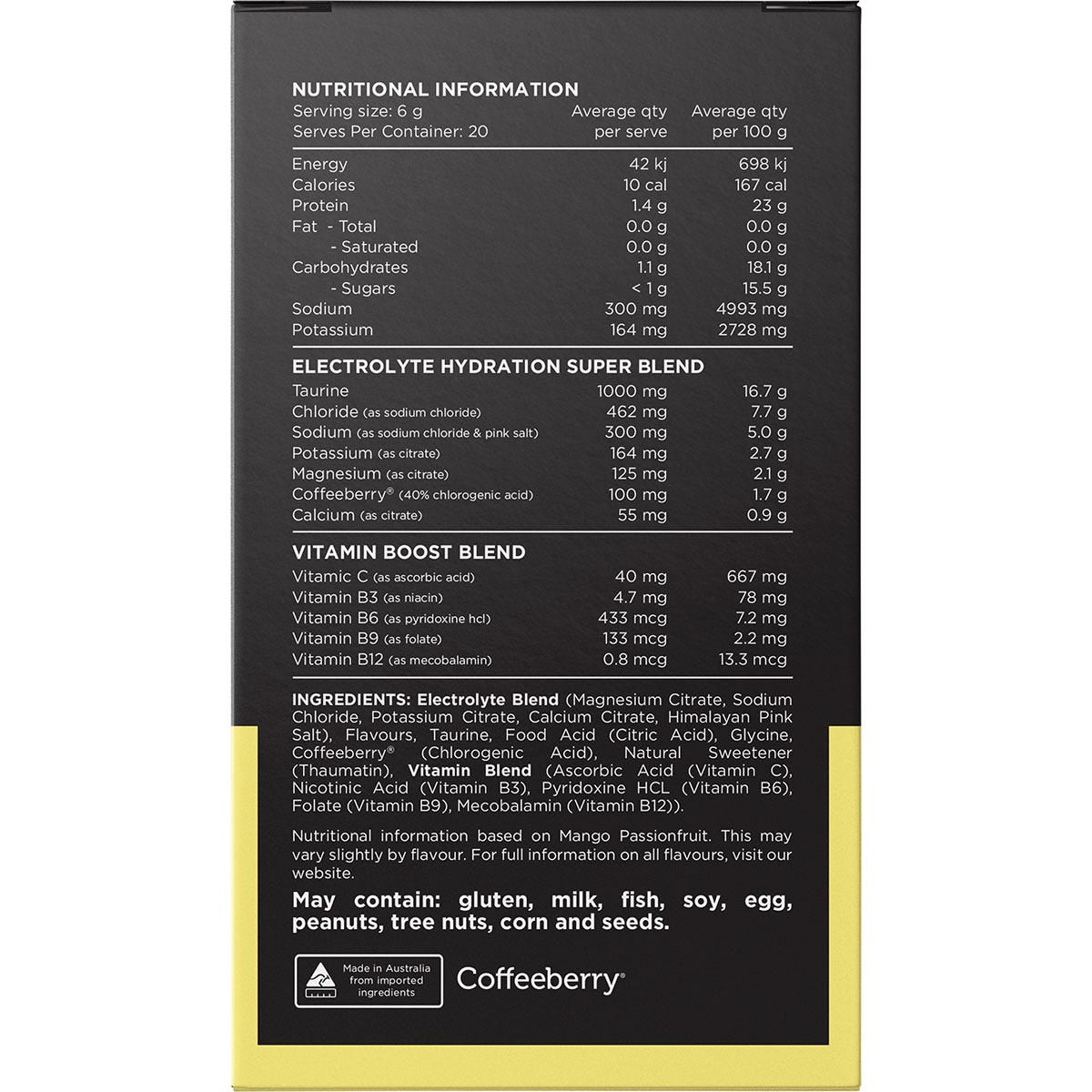 Switch Nutrition Hydrate Electrolytes No Added Sugar Assorted Flavours 20x6g - Switch Nutrition