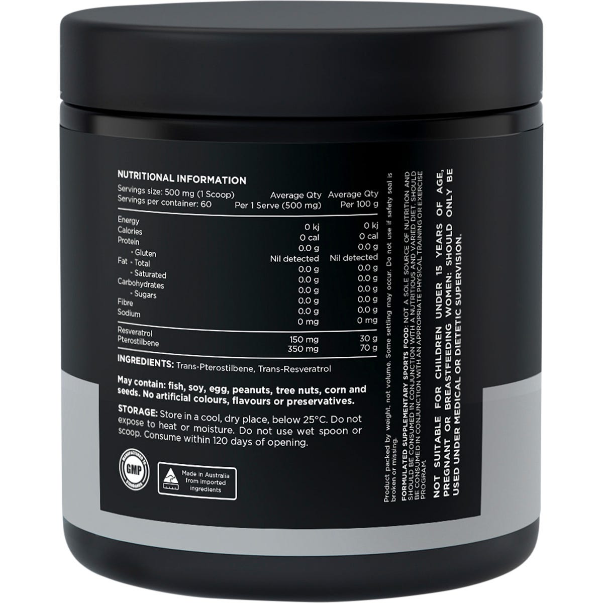 Switch Nutrition Resveratrol + Pterostilbene Unflavoured 30g - Switch Nutrition