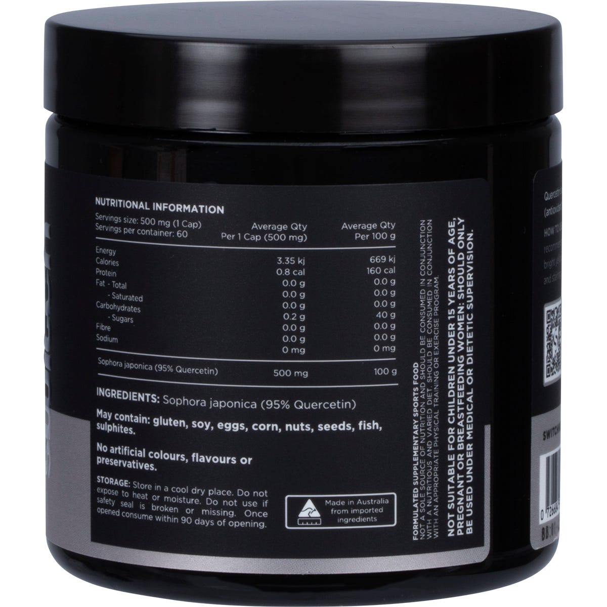 Switch Nutrition Quercetin Sophora Japonica 95% Quercetin 60 Caps - Switch Nutrition