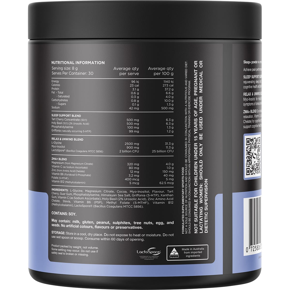 Switch Nutrition Sleep+ Magnesium Choc Honeycomb 240g - Switch Nutrition
