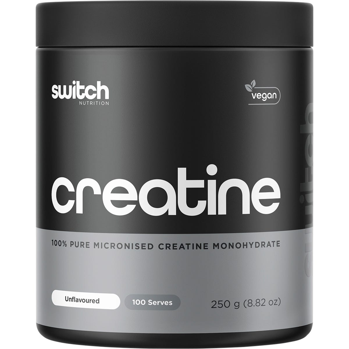 Switch Nutrition Creatine 100% Pure Micronized Monohydrate Unflavoured 250g - Switch Nutrition