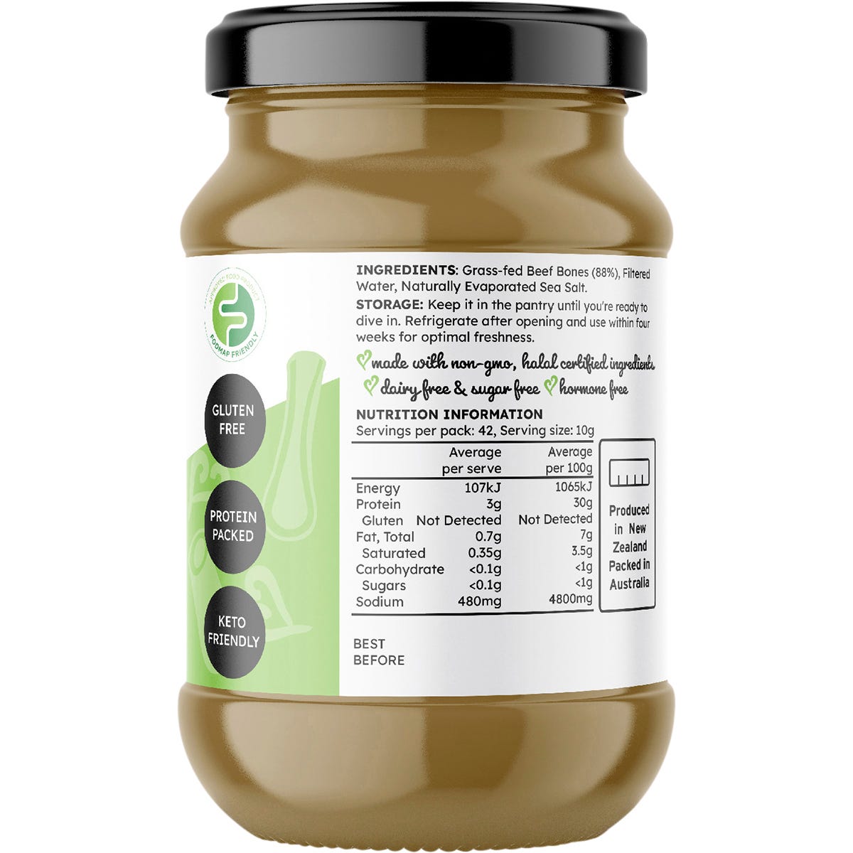 The Broth Sisters Beef Bone Broth Concentrate Natural 420g - The Broth Sisters