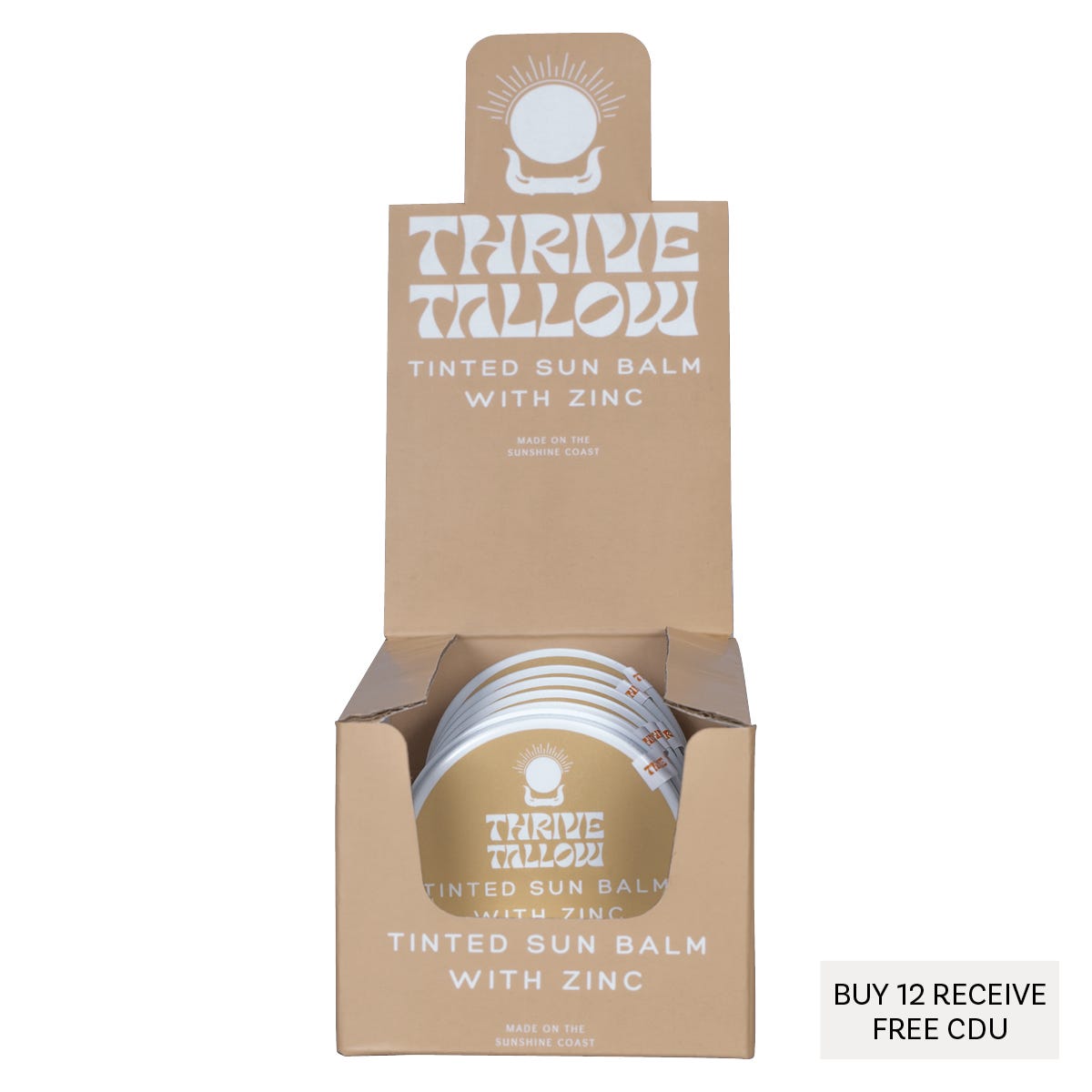 Thrive Tallow Tinted Sun Balm with Zinc 70ml - Thrive Tallow