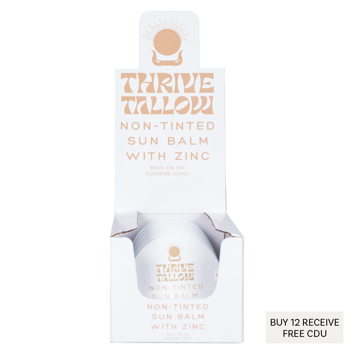 Thrive Tallow Non Tinted Sun Balm with Zinc 70ml - Thrive Tallow