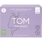 TOM Organic Pads Ultra Thin Overnight 6x8pk - TOM Organic