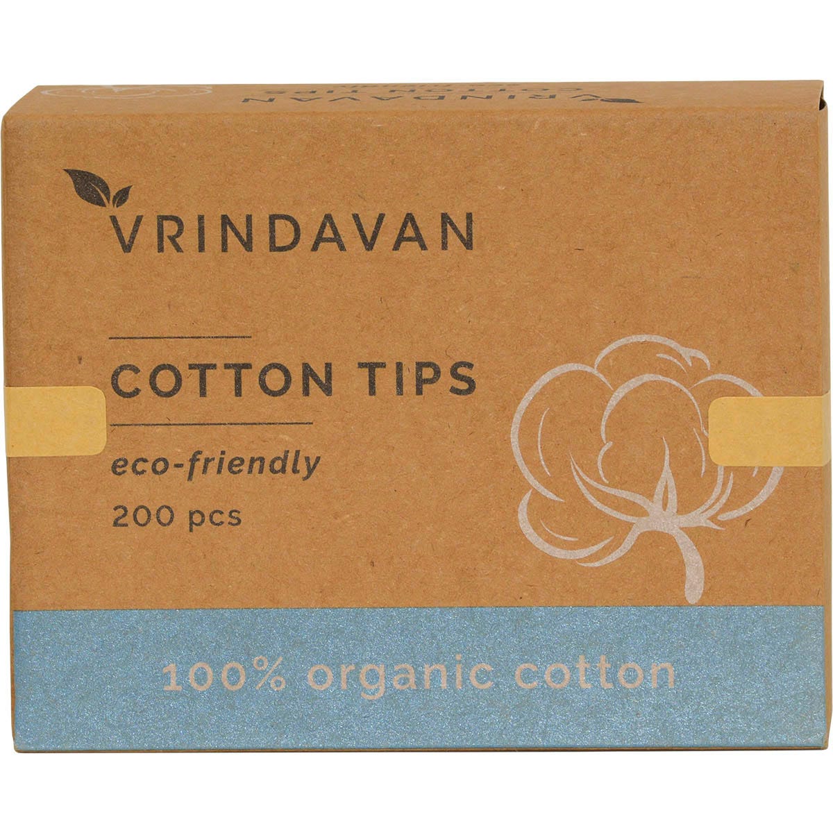 Vrindavan Organic Cotton Tips 200pcs - Vrindavan