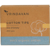 Vrindavan Organic Cotton Tips 200pcs - Vrindavan
