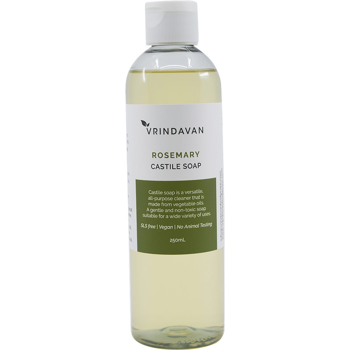 Vrindavan Castile Soap Rosemary 250ml - Vrindavan