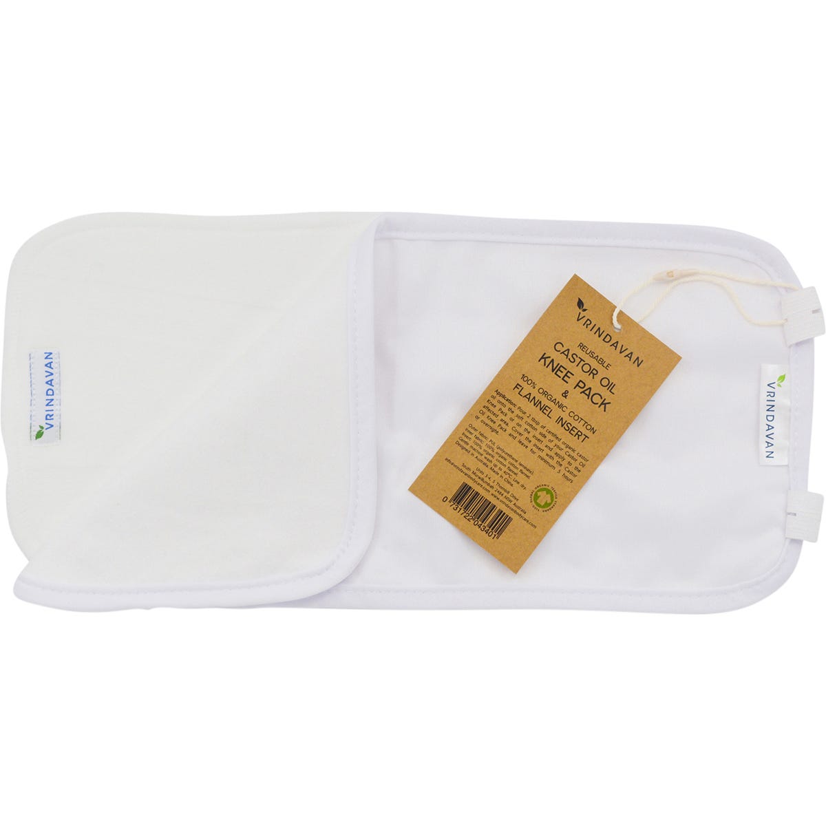 Vrindavan Castor Oil Knee Pack White - Vrindavan