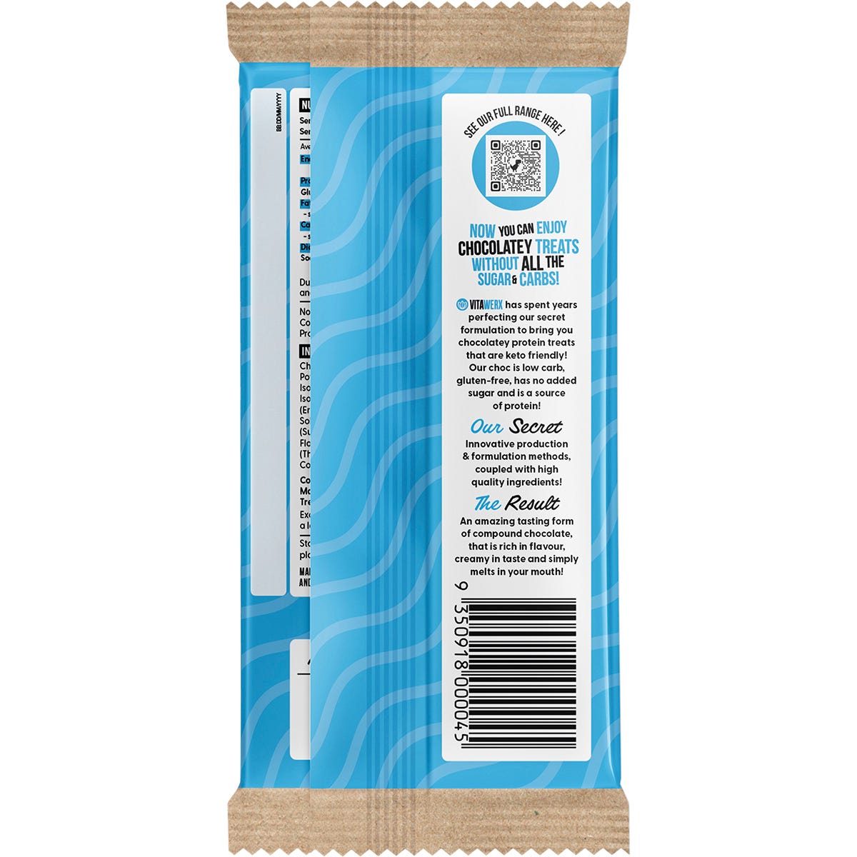 Vitawerx Protein Milk Choc Bar 12x100g - Vitawerx
