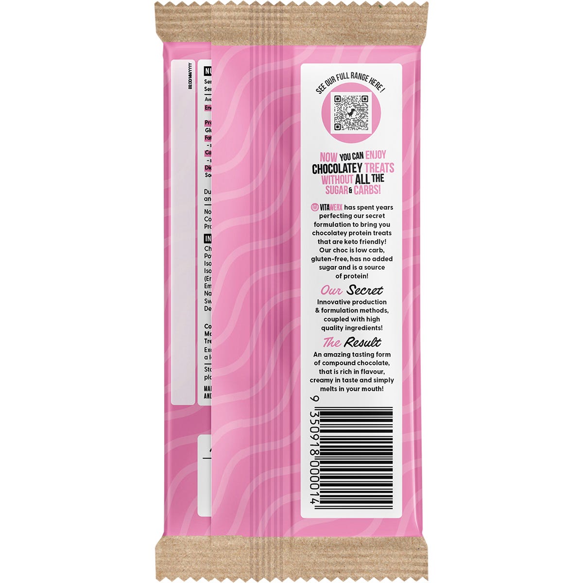 Vitawerx Protein White Choc Bar 12x100g - Vitawerx