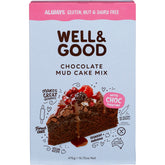 Well & Good Chocolate Mud Cake Mix with Choc Frosting 475g - Well & Good