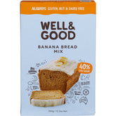 Well & Good Banana Bread Mix 40% Less Sugar 350g - Well & Good