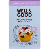 Well & Good Multipurpose Muffin Mix 40% Less Sugar 400g - Well & Good