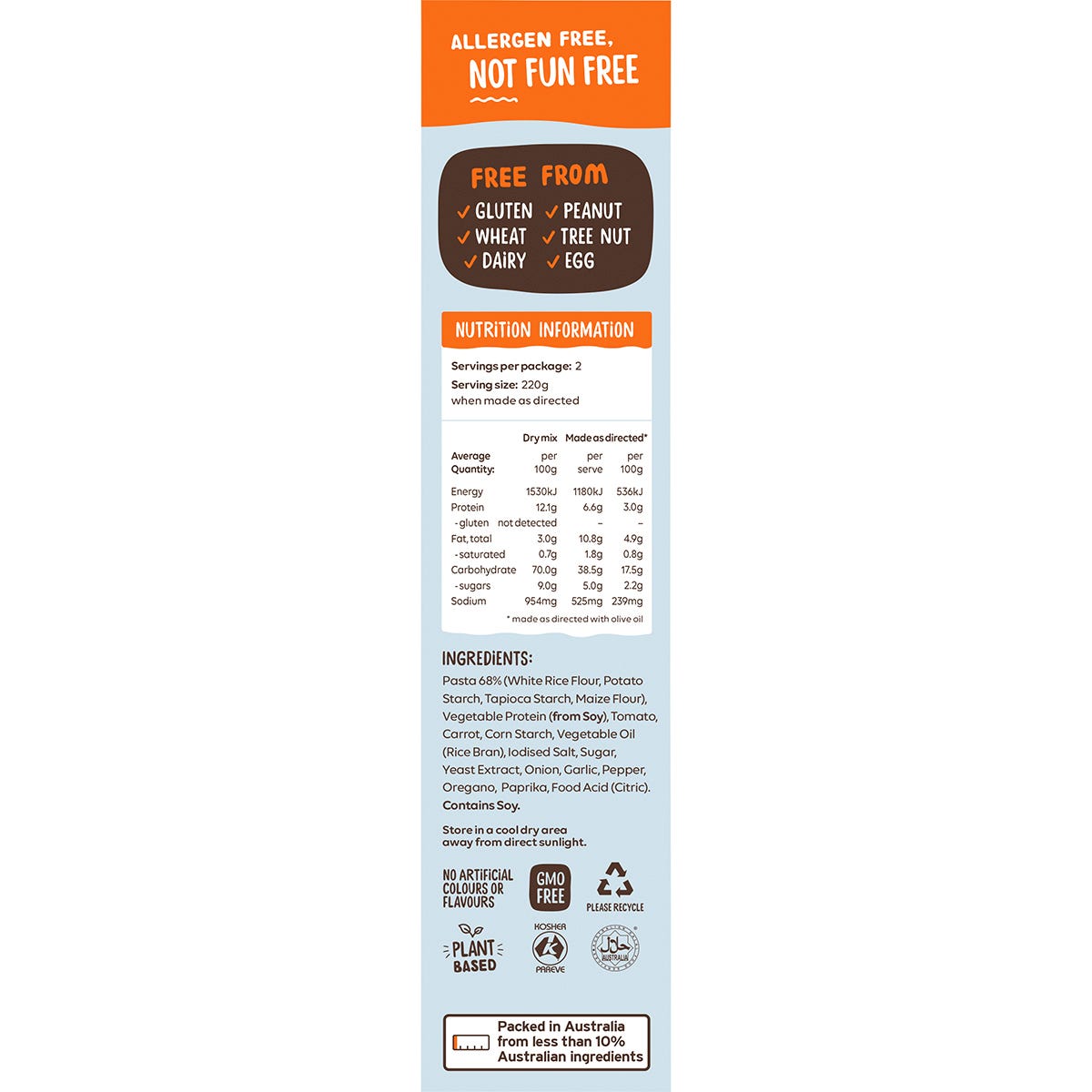 Well & Good Vegan Bolognese with Macaroni 110g - Well & Good