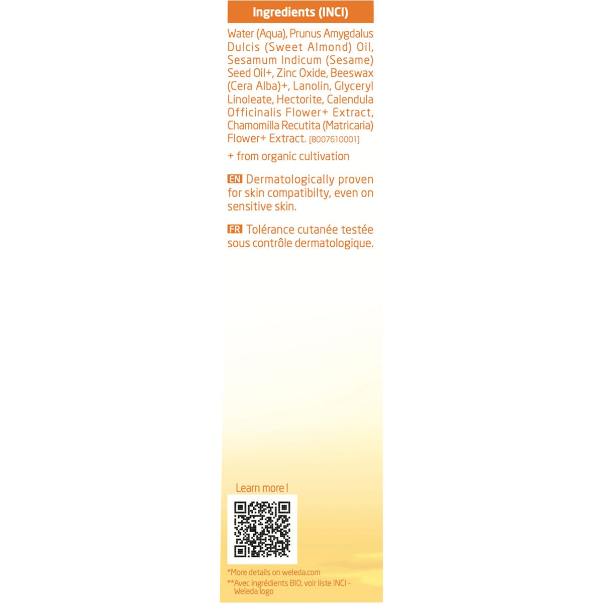 Weleda Baby Nappy Change Cream Calendula Fragrance Free 75ml - Weleda