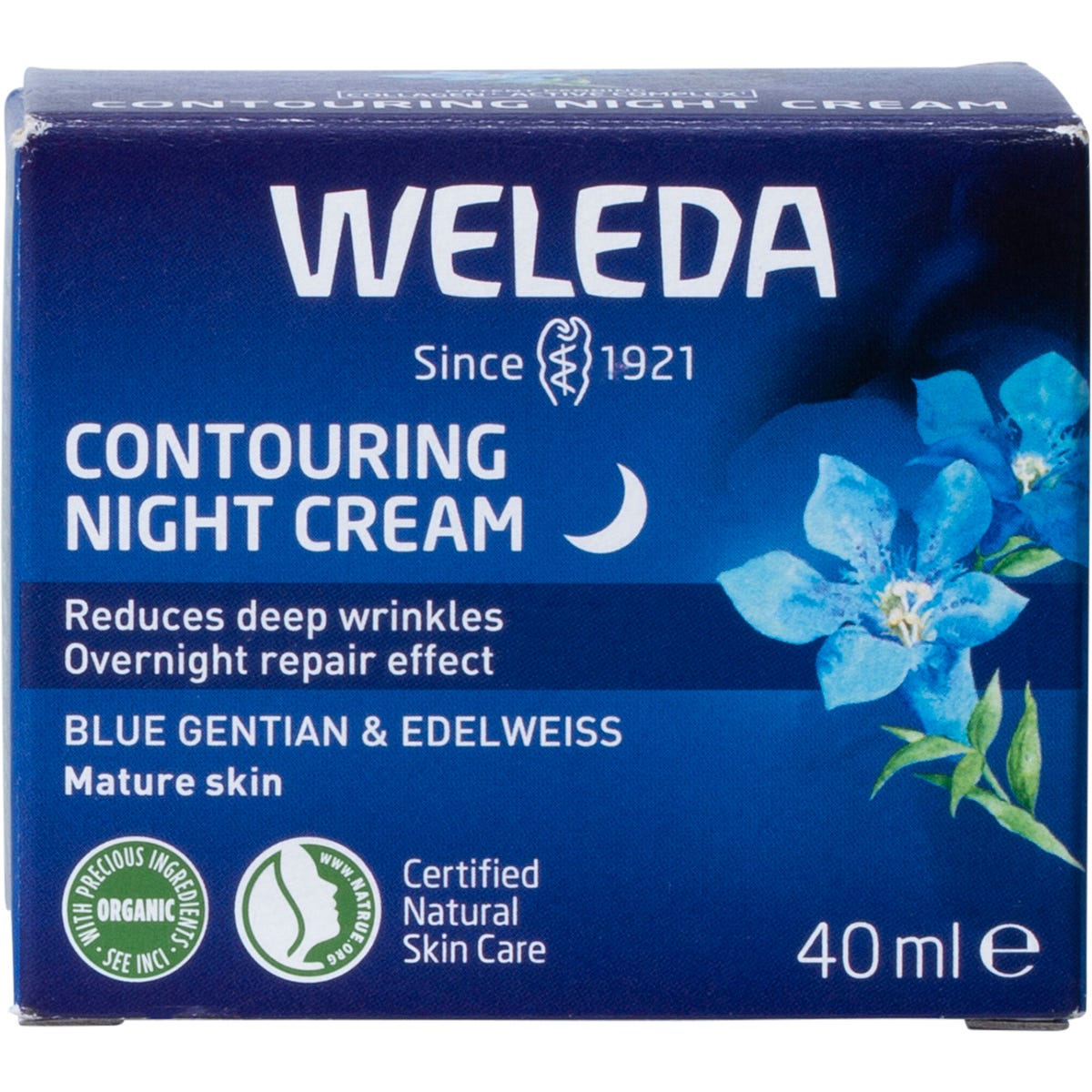 Weleda Contouring Night Cream Blue Gentian & Edelweiss 40ml - Weleda