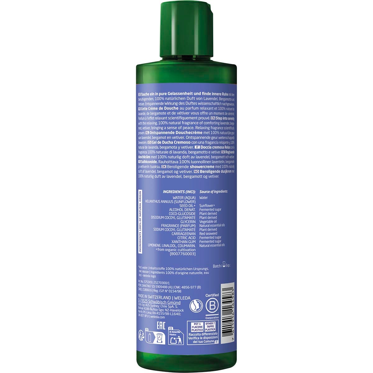 Weleda Relax Shower Cream Lavender 400ml - Weleda