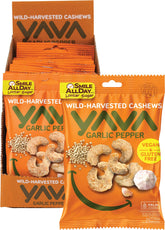YAVA Wild-Harvested Cashews Garlic Pepper 10x35g - YAVA