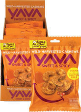 YAVA Wild-Harvested Cashews Sweet & Spicy 10x35g - YAVA