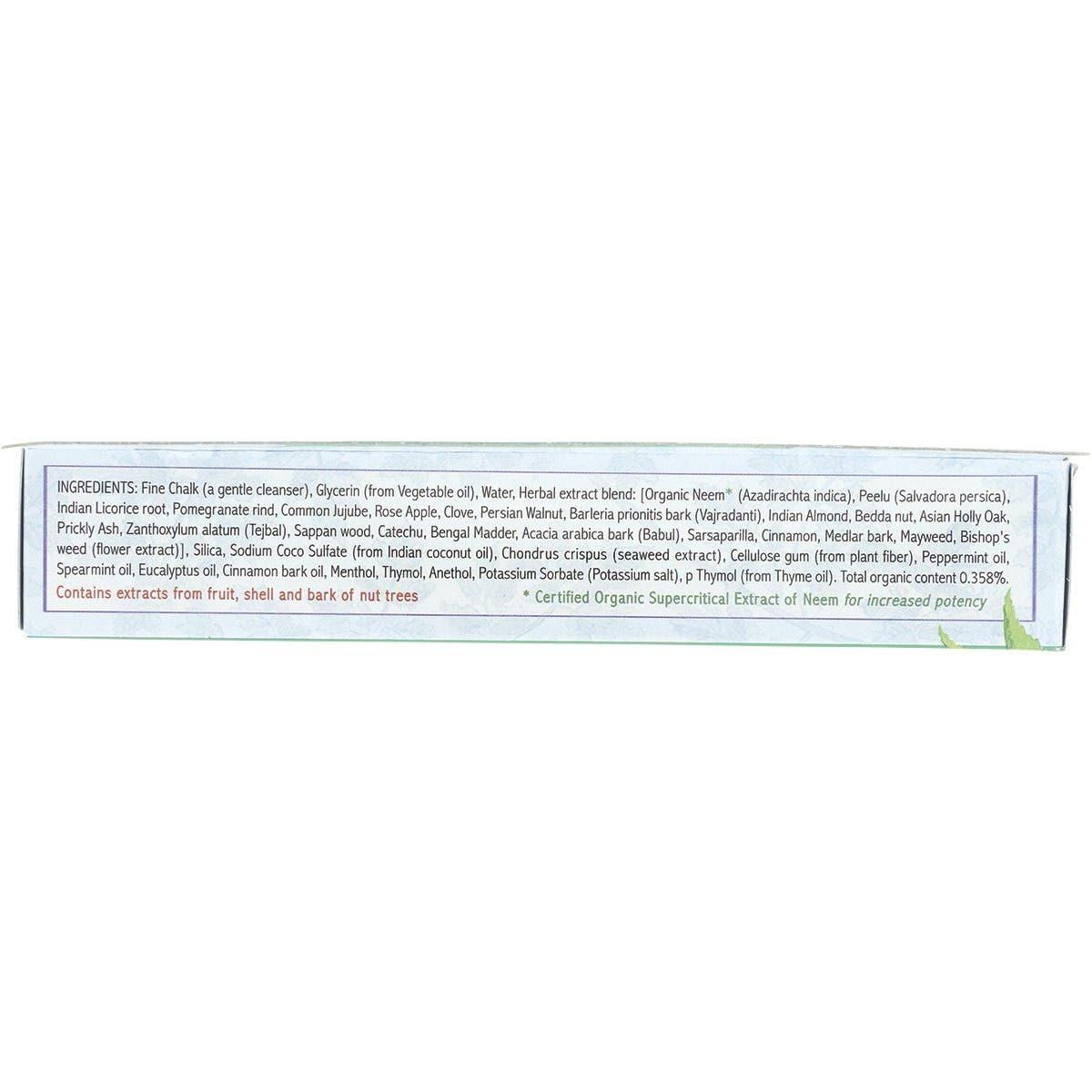 Auromere Toothpaste Ayurvedic Fresh Mint Fluoride Free 6x117g