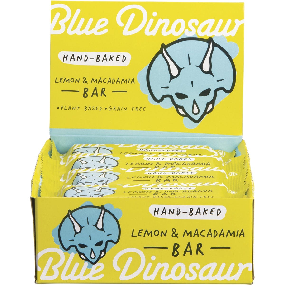 Blue Dinosaur Hand-Baked Bar Lemon & Macadamia 12x45g