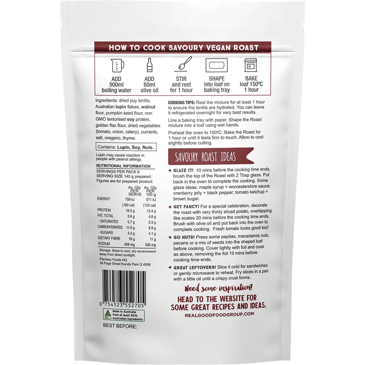 Plantasy Foods Savoury Vegan Roast Mix 300g